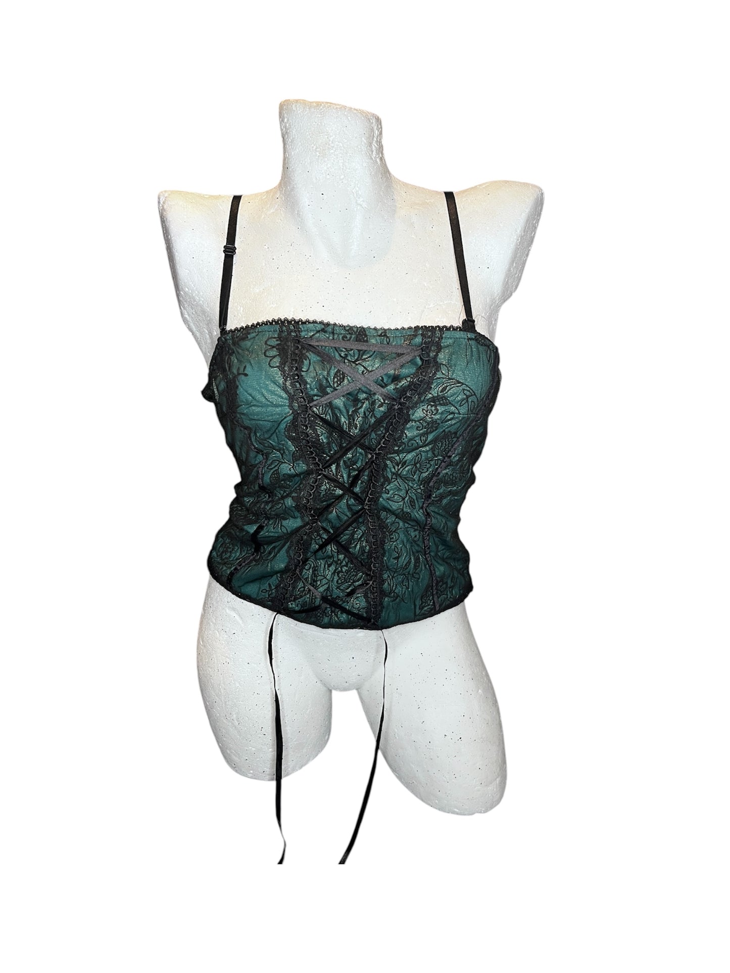 Green Whimsical Corset Top #7046