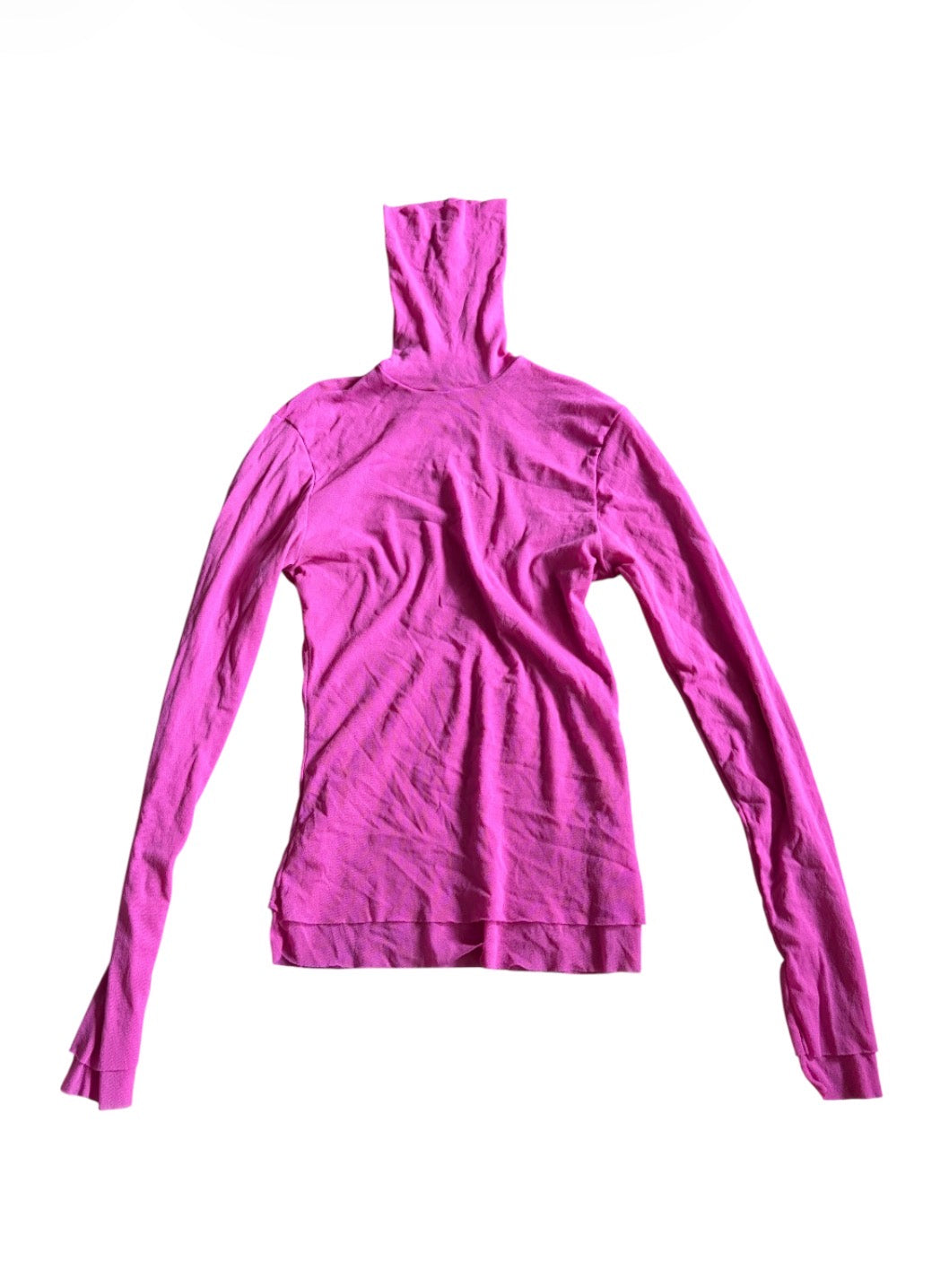 United Colors of Benetton Pink Mesh Turtleneck