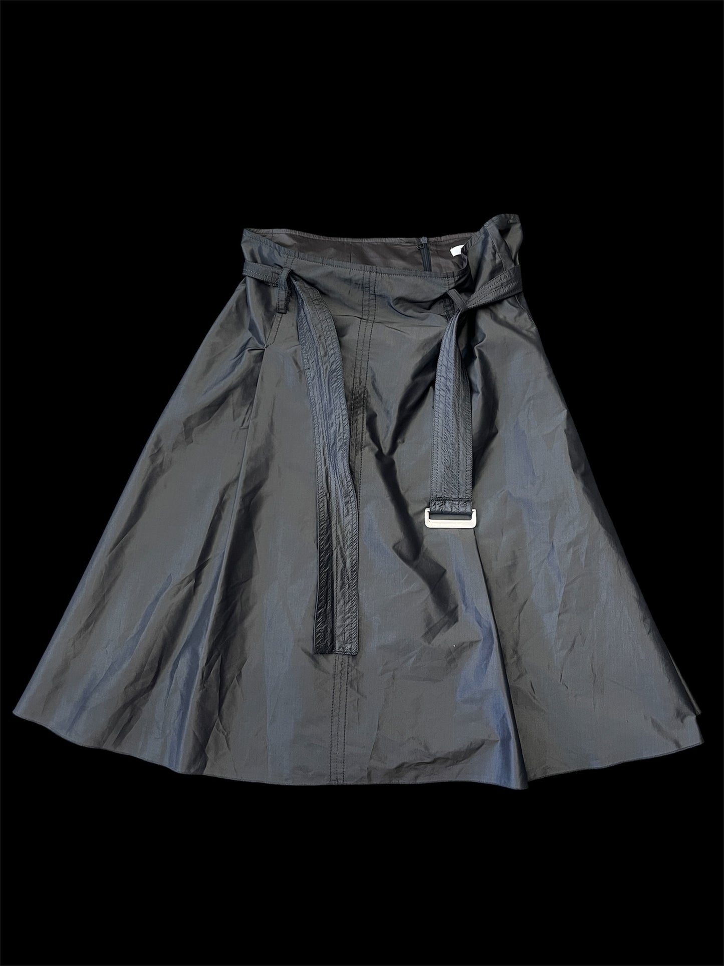 Marella Technical A-Line Belted Skirt #12915