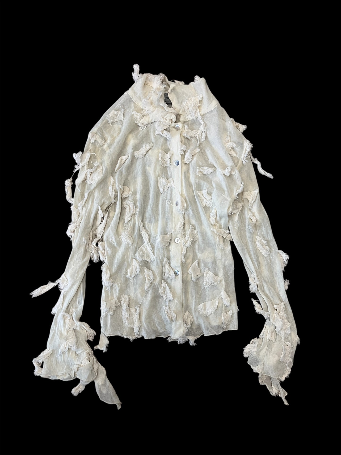 Benedetta B. Distressed Chiffon Blouse #11840
