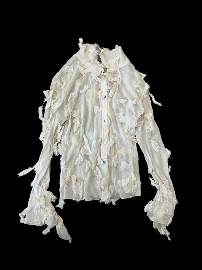 Benedetta B. Distressed Chiffon Blouse #11840