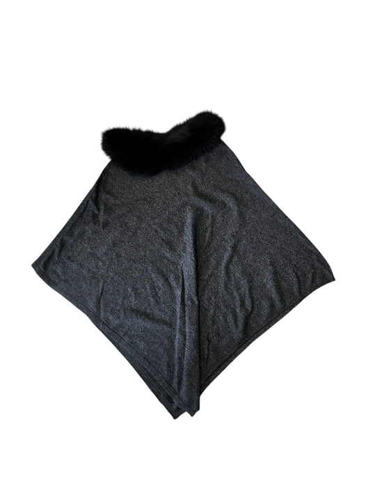 Kashmir & Mink Poncho #10388