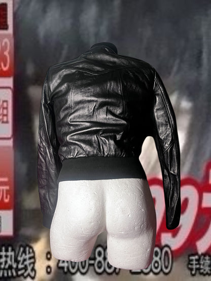 2000s Leather Jacket #10628