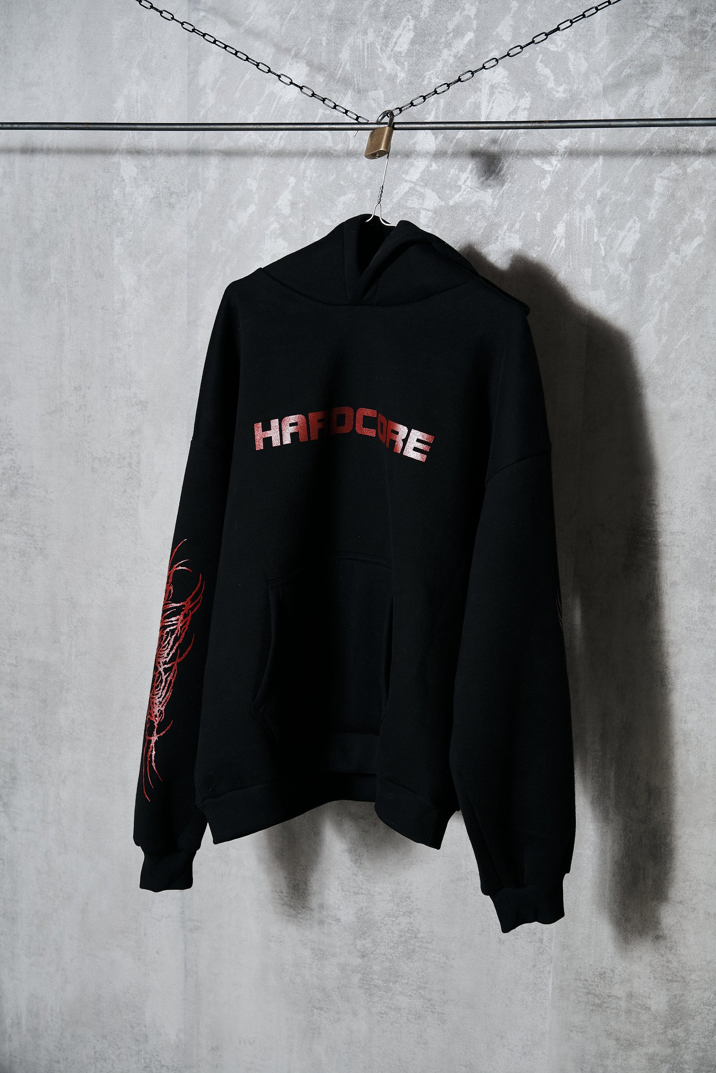 HARDCORE - HOODIE - BLACK | UNISEX#2939