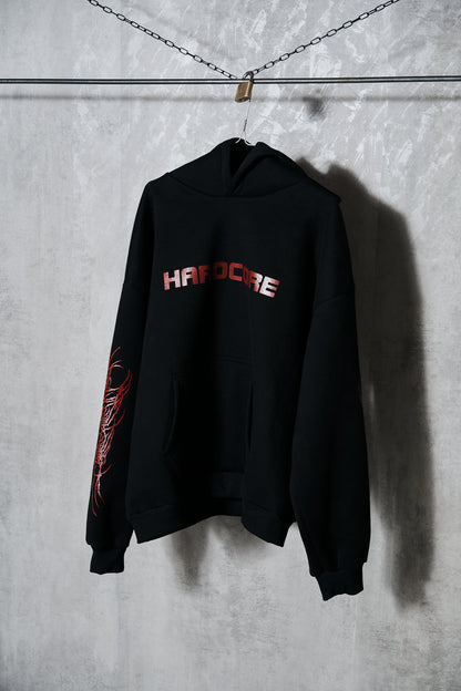 HARDCORE - HOODIE - BLACK | UNISEX#2939