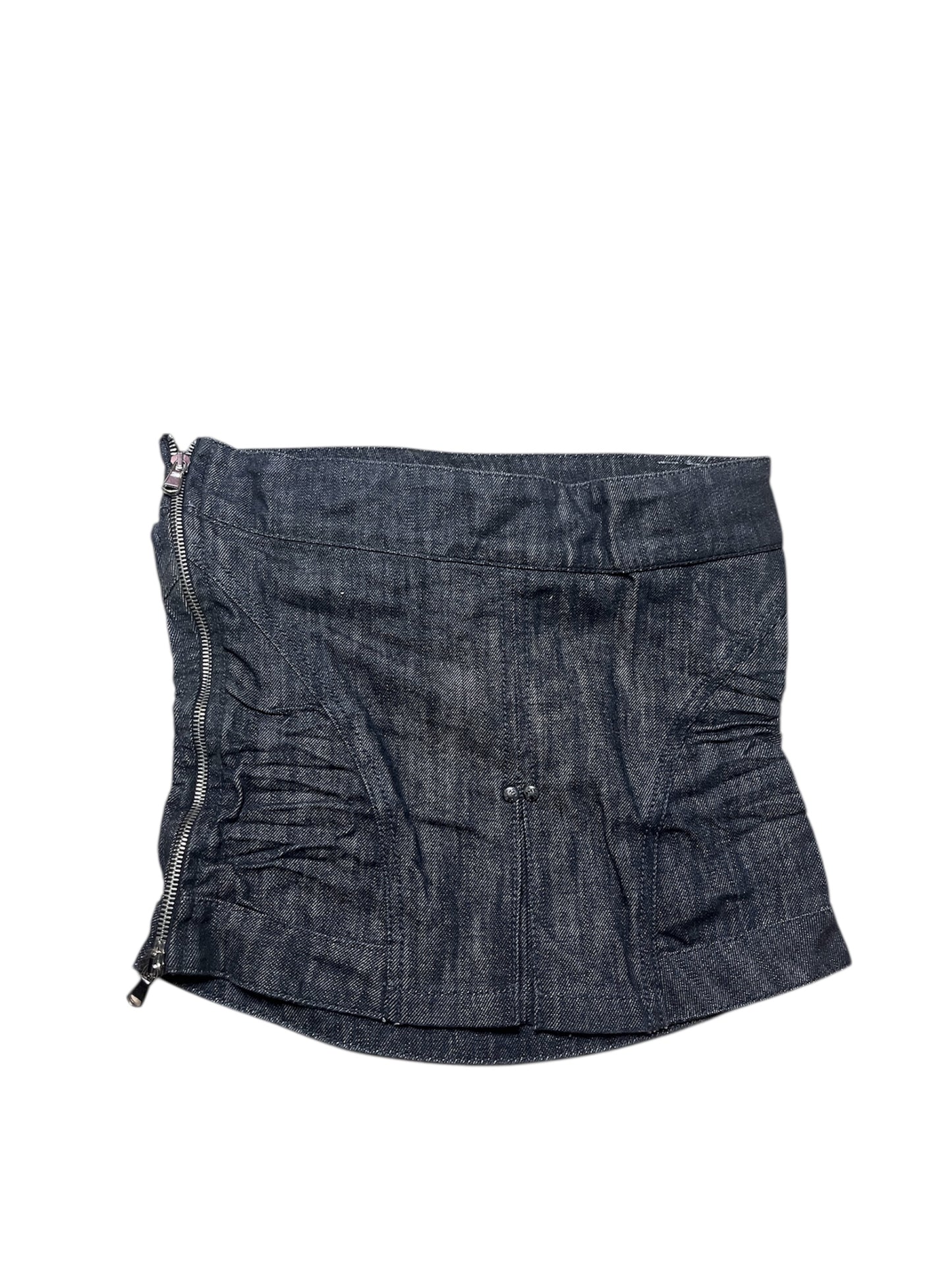 Angel Devil Structured Denim Corset Top #11994