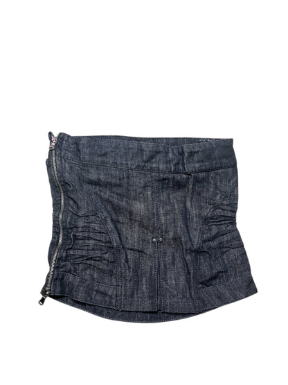Angel Devil Structured Denim Corset Top #11994