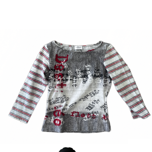 Graphic Cotton Longsleeve S #4748