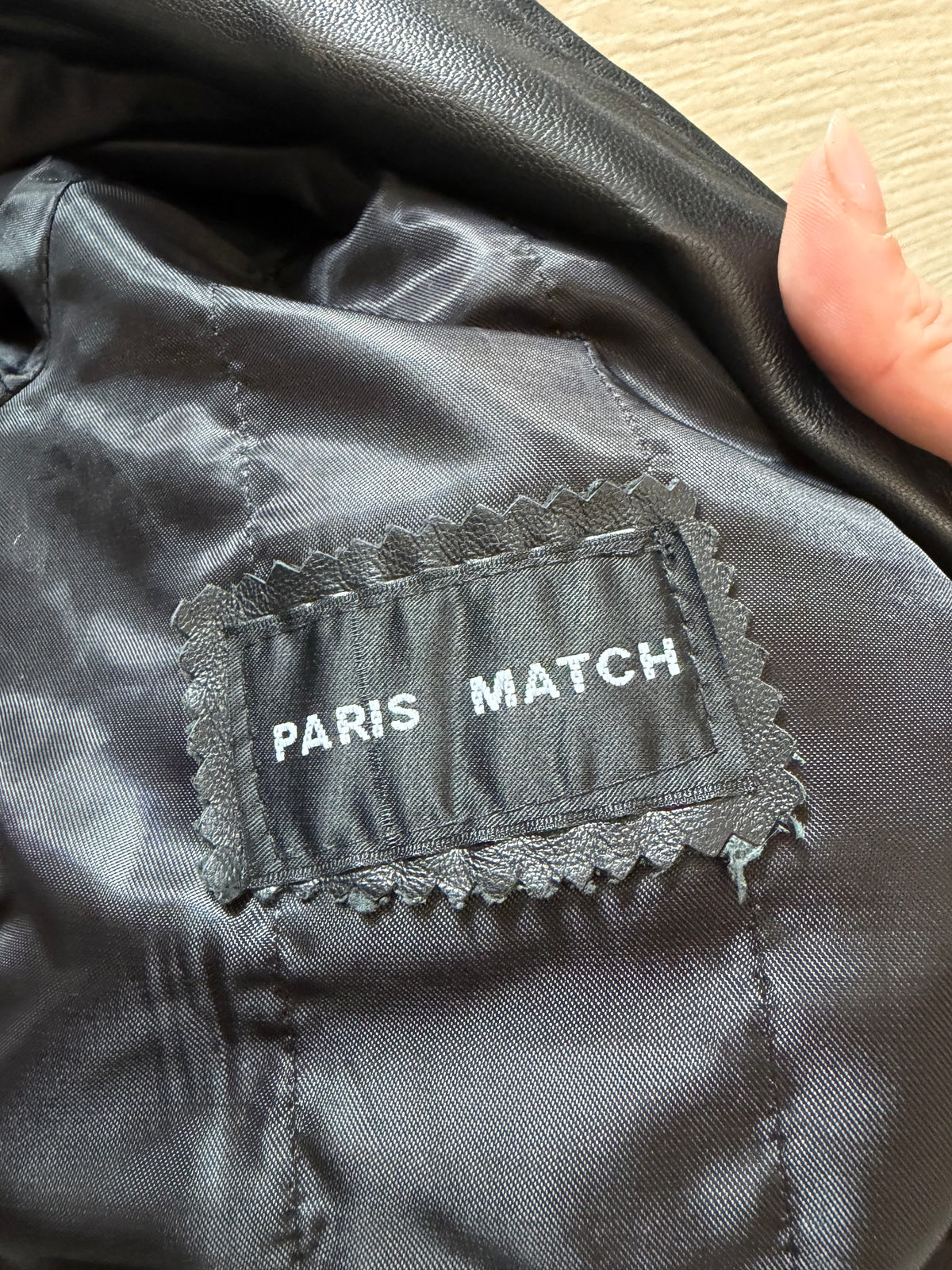 2000s Paris Match Leather Jacket #12428