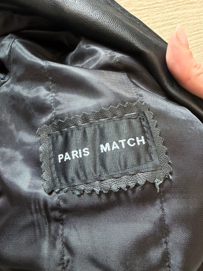 2000s Paris Match Leather Jacket #12428