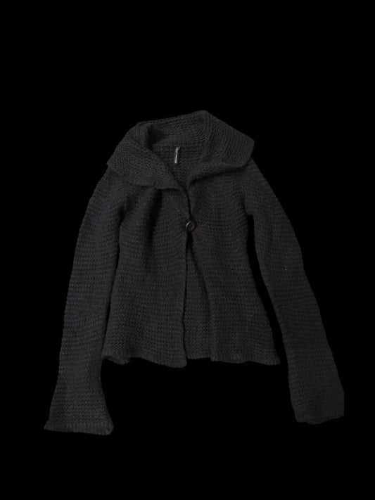 Sale e Pepe Black Shawl Collar Cardigan #13618