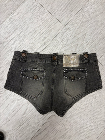 Parasuco Cult Studded Denim Micro Shorts #13336