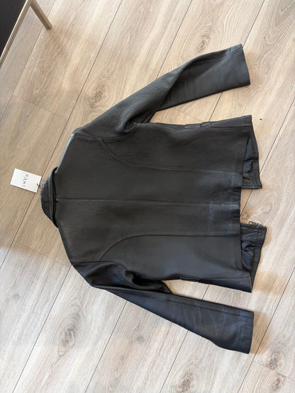 Vintage Jomany Longline Leather Jacket #12797
