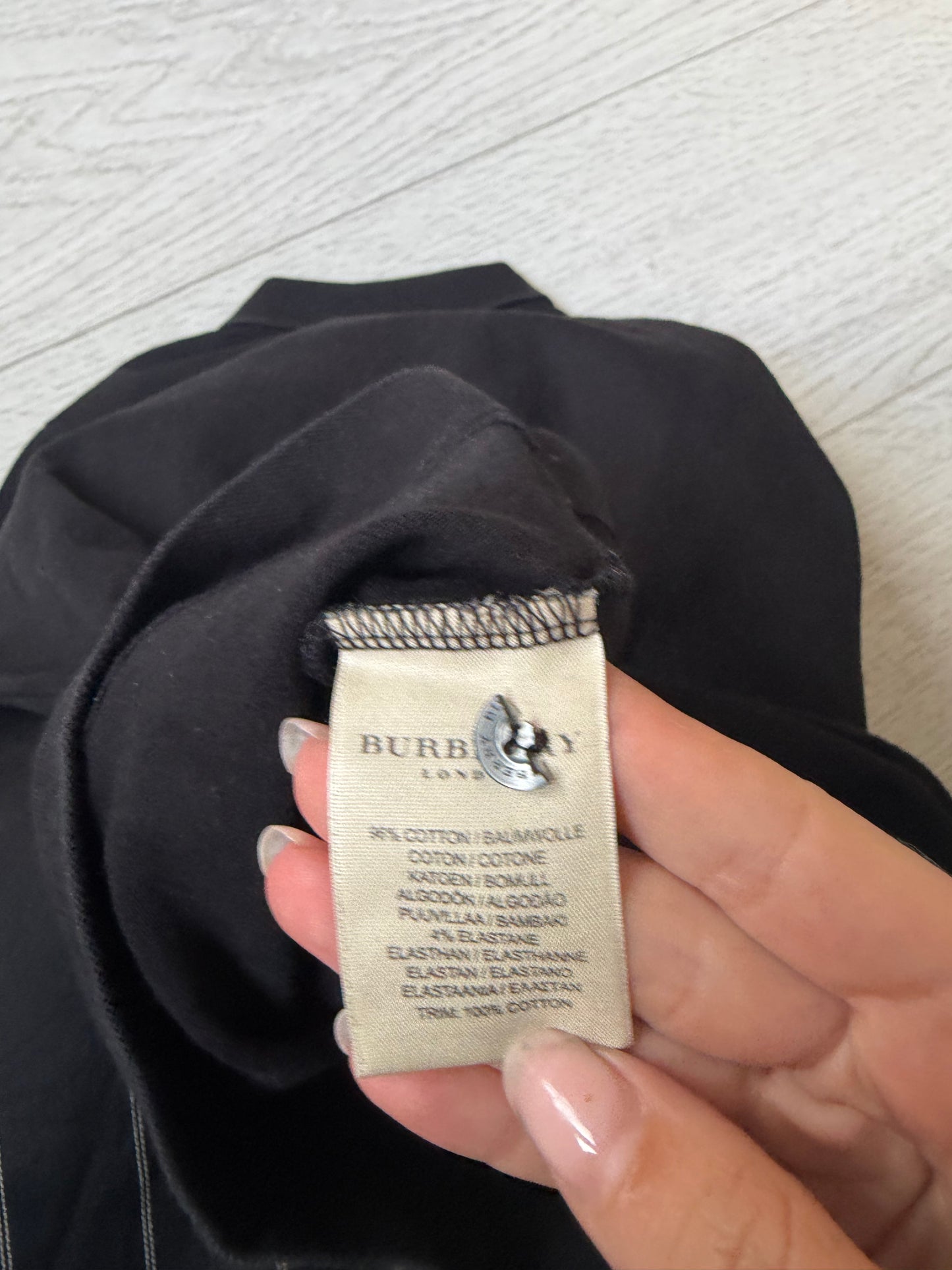 Vintage Burberry London Fitted Polo Shirt #13209