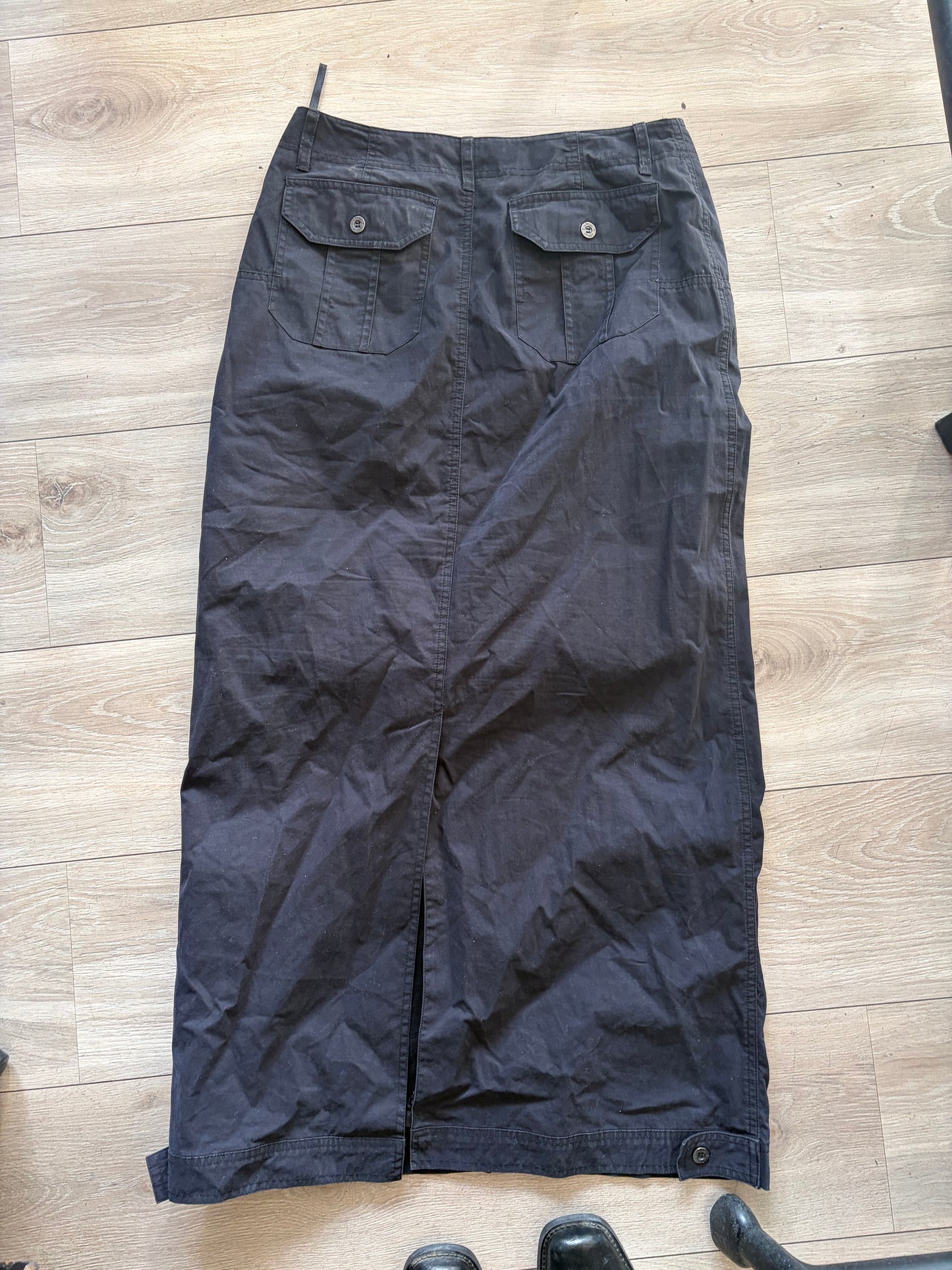 2000s s.Oliver Black Maxi Skirt #13251