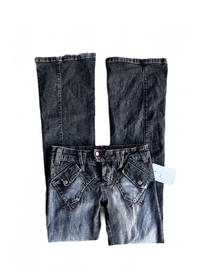 Low Waist Flare Jeans W26 #4644