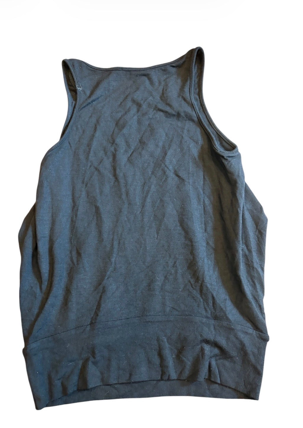 Plein Sud Viscose Wool Blend Draped Tank #13379