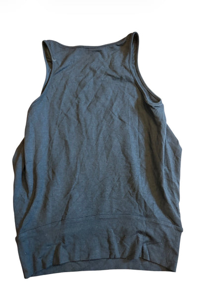 Plein Sud Viscose Wool Blend Draped Tank #13379