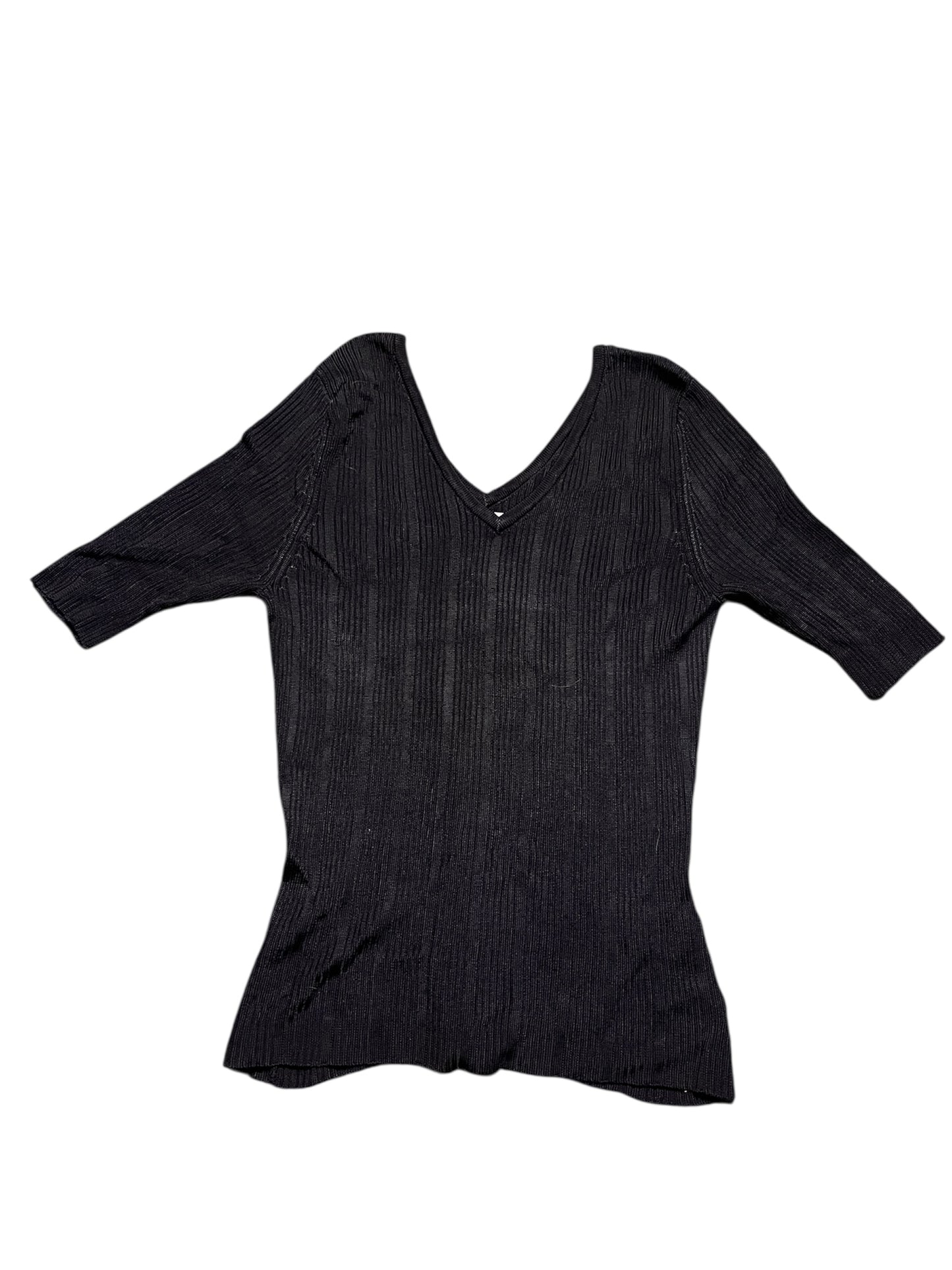 CARRENE Ribbed V-Neck Knit #11240