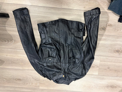 Maurizio Tacconi Leather Utility Jacket #13309