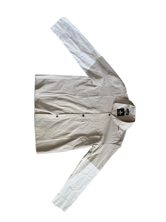 Davide Homme Deconstructed Layered-Sleeve Shirt Jacket #13236