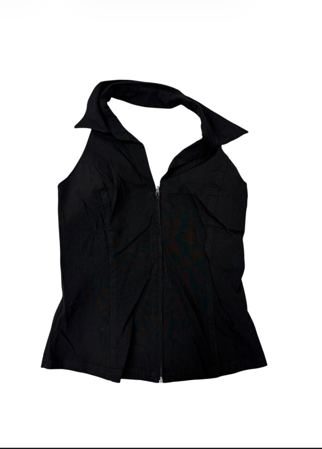 Vintage Pimkie Zip-Up Halter Top #13342