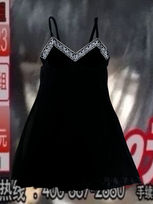 Jeannie Nitro Velvet Slip Dress #10089