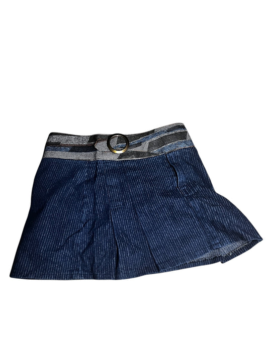 Belted Denim Skirt #7269