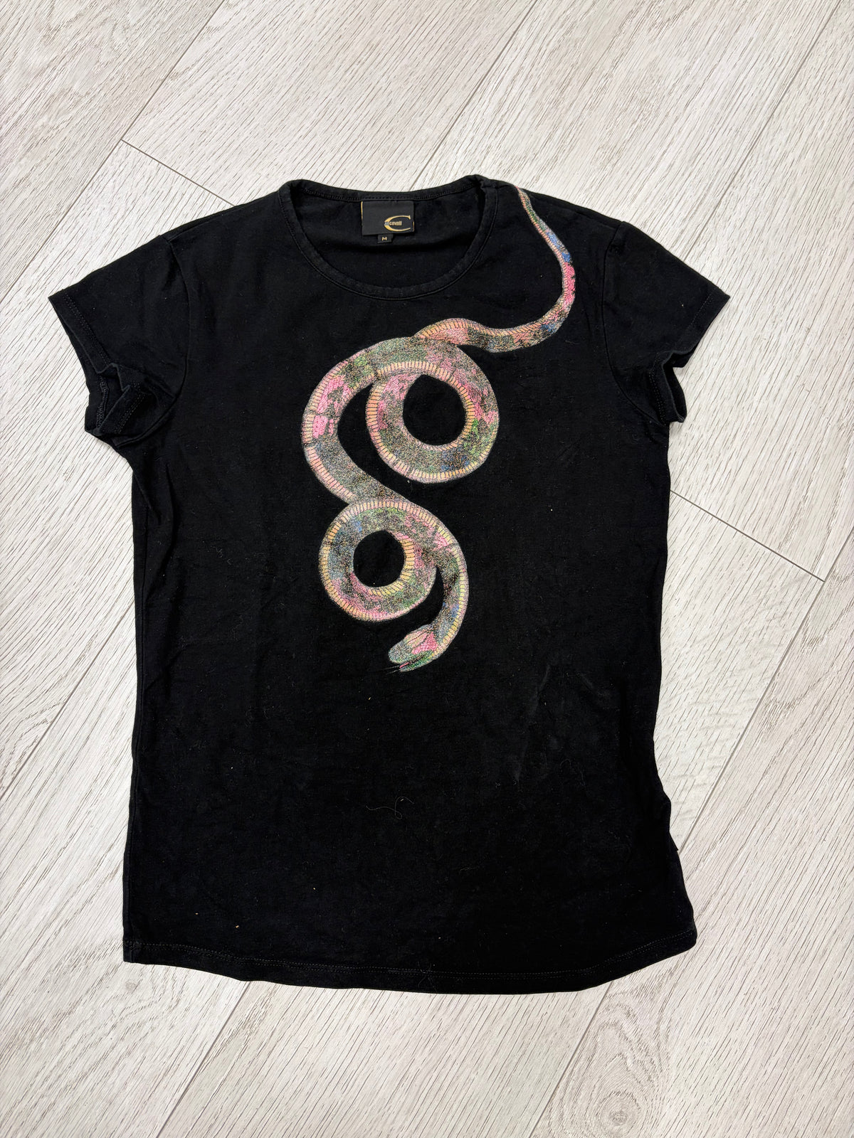 Just Cavalli Embroidered Snake T-Shirt #13328