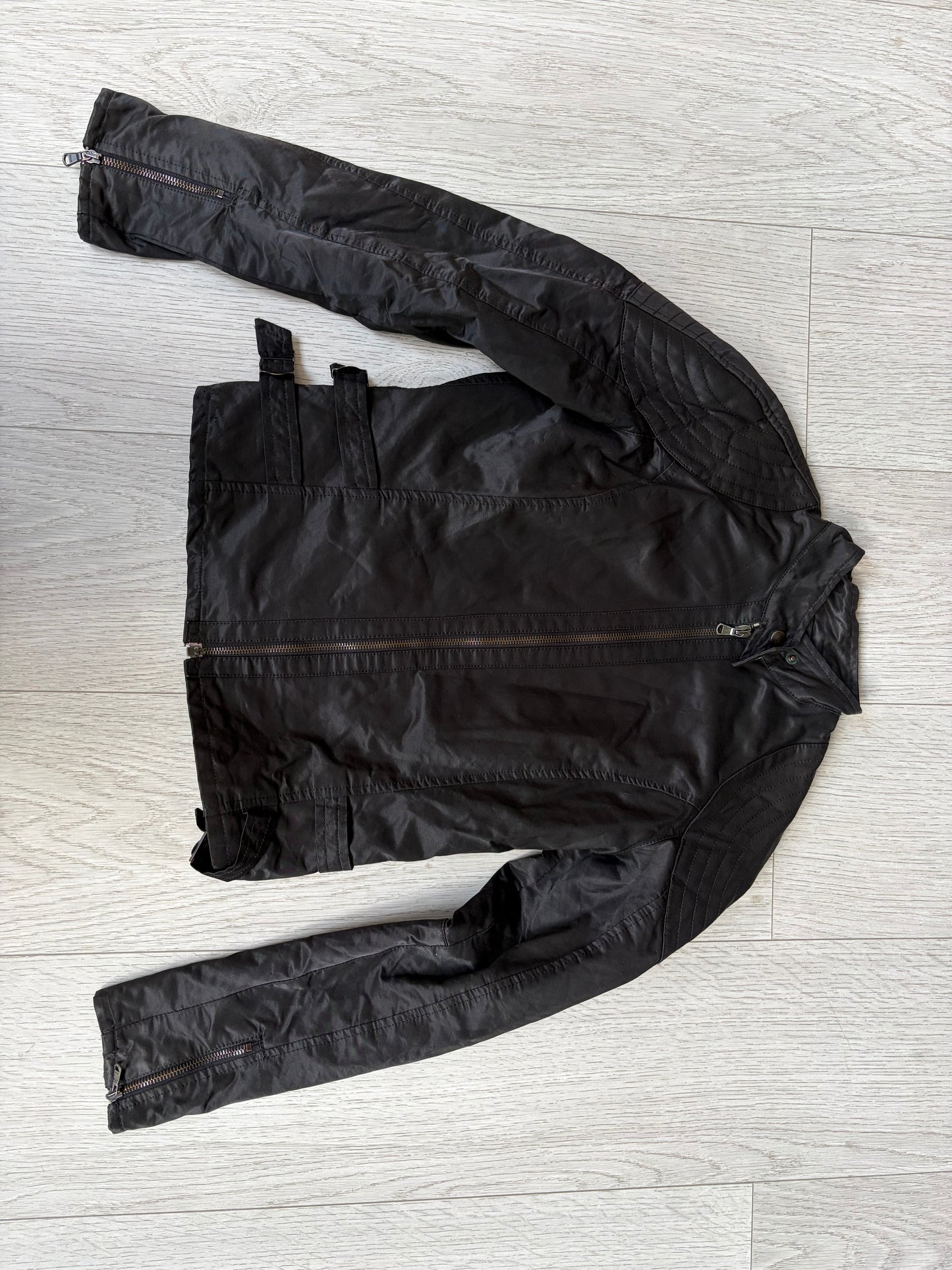 E.N.D. Coated Cotton Biker Jacket #13172