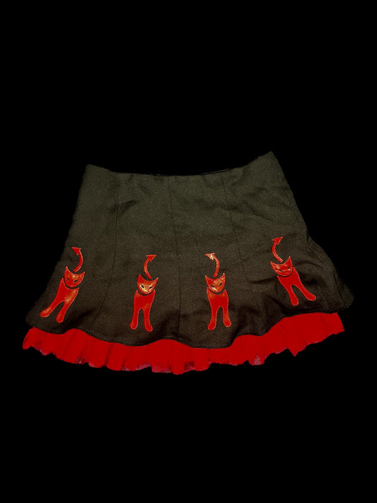 Evil Kitty Skirt #9923