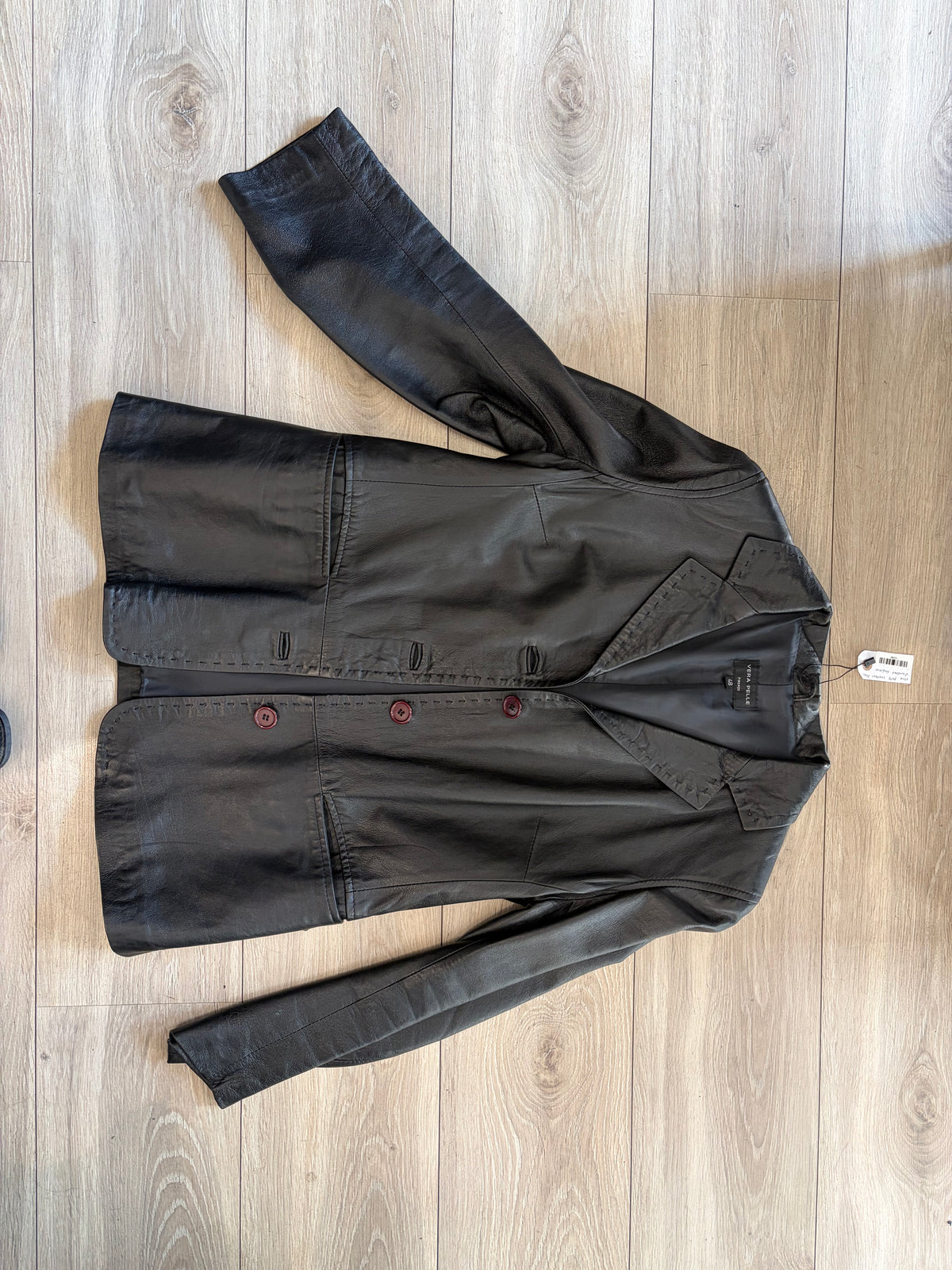 Vintage Italian Leather Blazer #13080