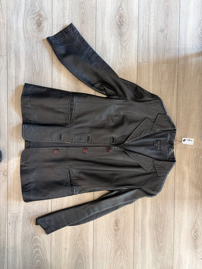 Vintage Italian Leather Blazer #13080