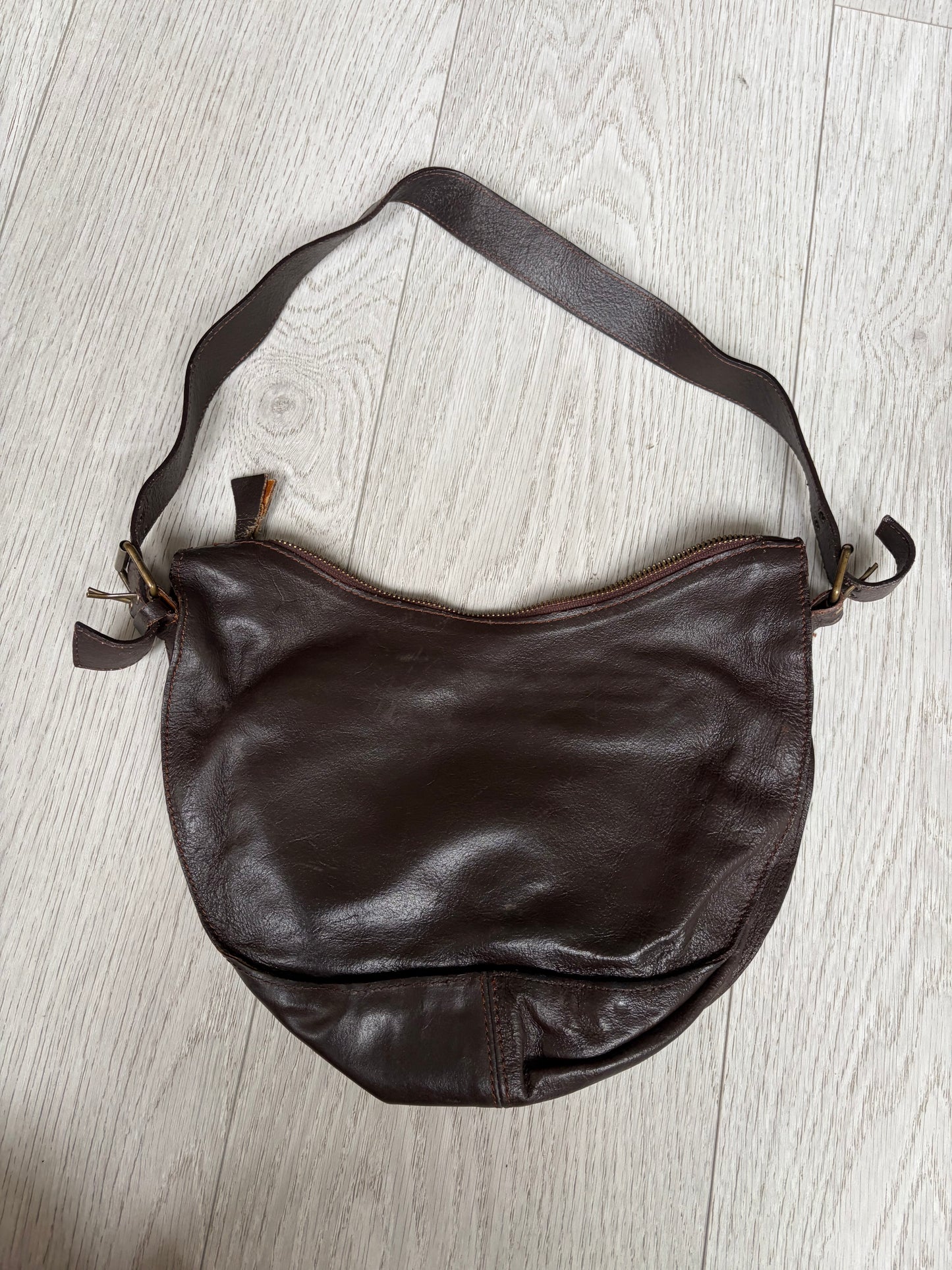 Studded Leather Shoulder Bag #13174