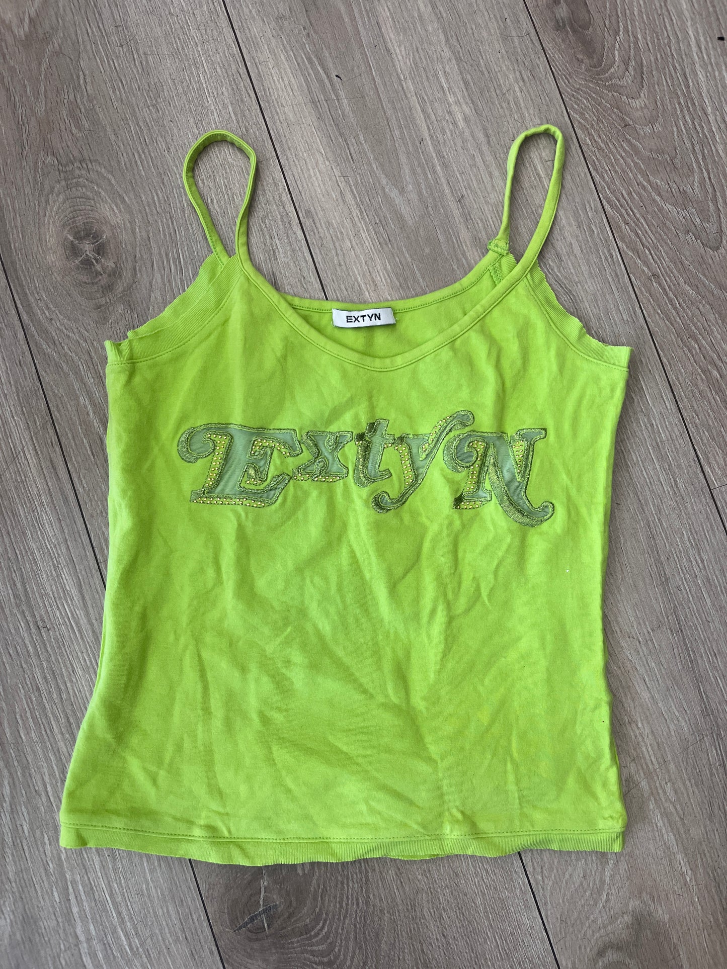EXTYN Rhinestone Logo Camisole Top #12935