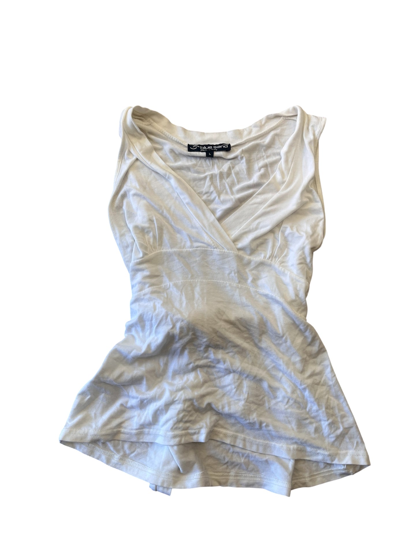 Blue Sand Wrap Top #12790