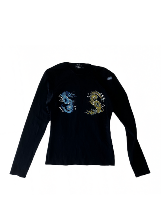 Black Dragon Longsleeve XS/S #4756