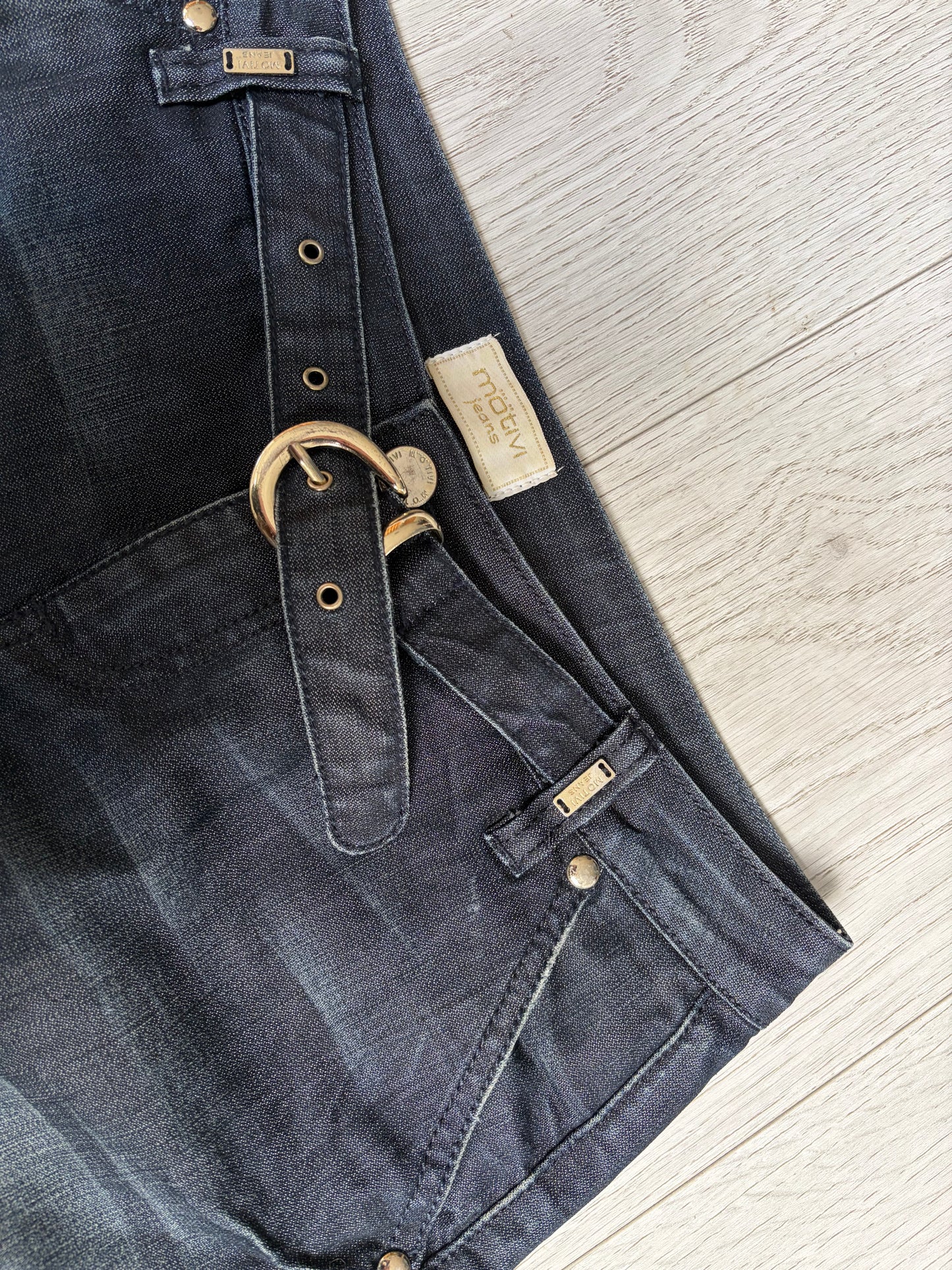 Motivi Belted Denim Mini Skirt #13170