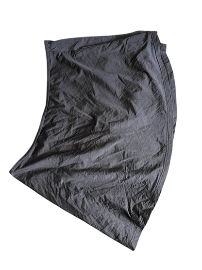 Black Draped Asymmetric Skirt – Lightweight Flow #12187
