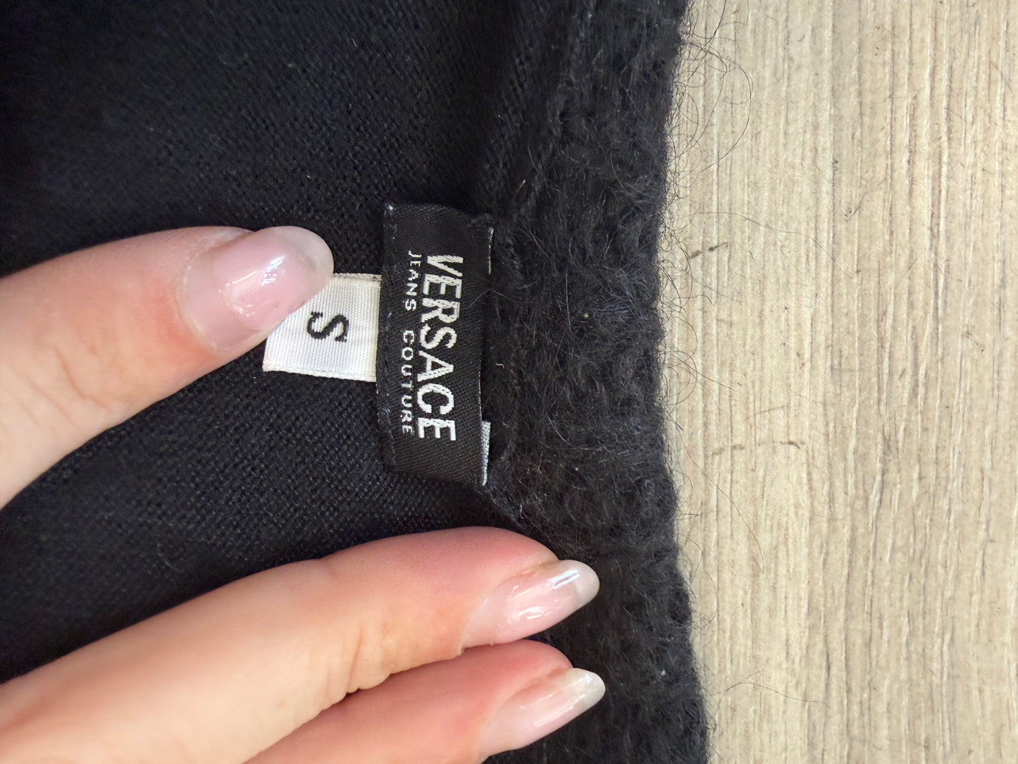 2000s Versace Jeans Couture Silk-Cashmere Sequin Sweater #13260