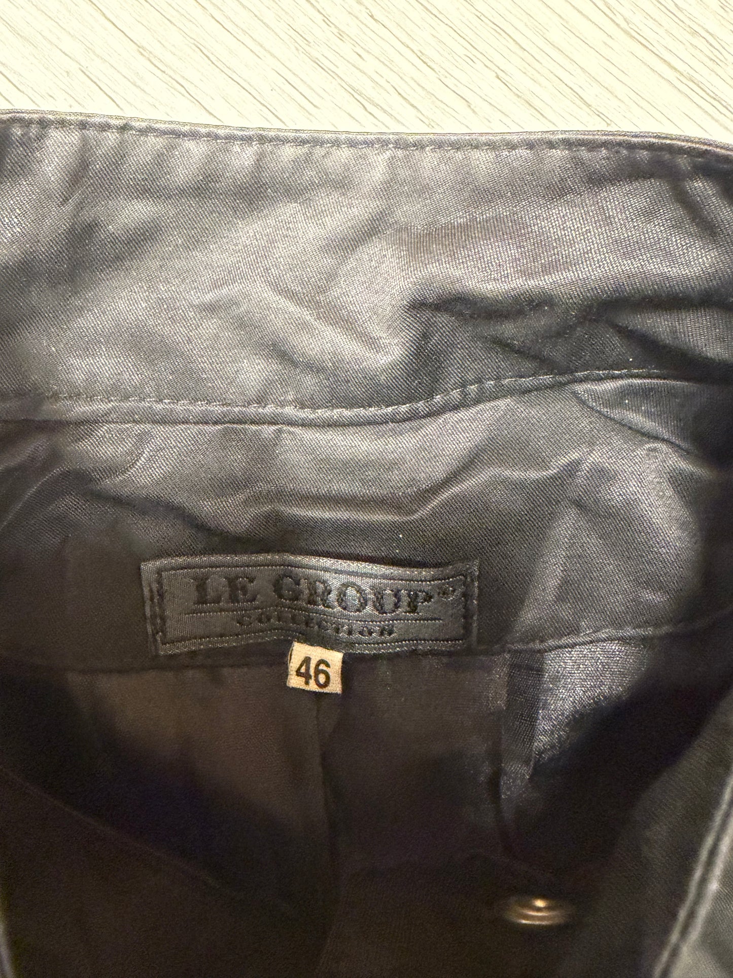 Le Group Asymmetric Biker Jacket #13321