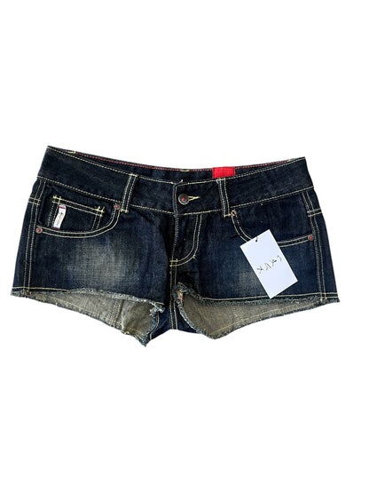 Y2K Low Rise Denim Micro Shorts #12447