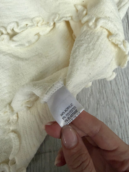 Féminine Ruffled Wrap Knit Top #13165