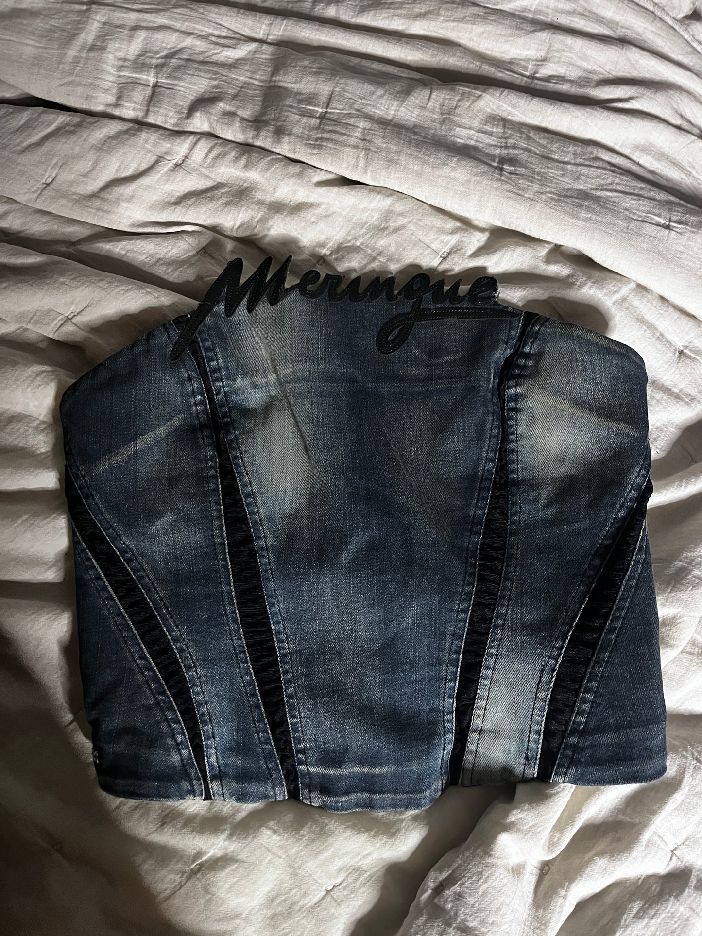 Miss Sixty Archive Denim Corset Top #11097