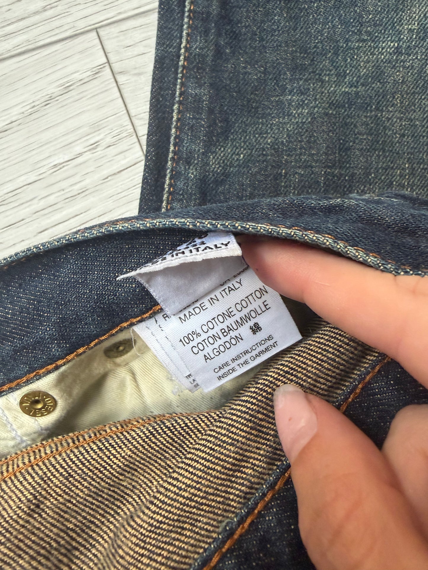 Diesel StyleLab Y2K Low-Rise Flared Jeans #13207