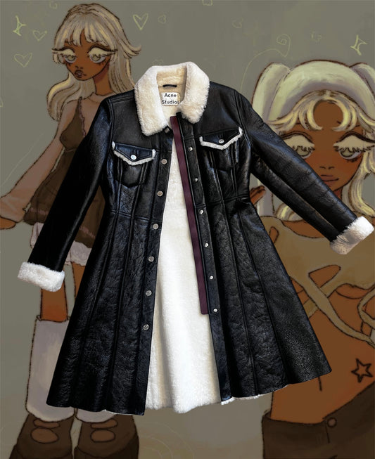 Acne Studios Shearling Coat S #1642