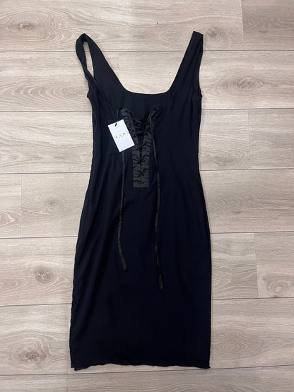 D&G Silk Lace-Up Midi Dress #12349