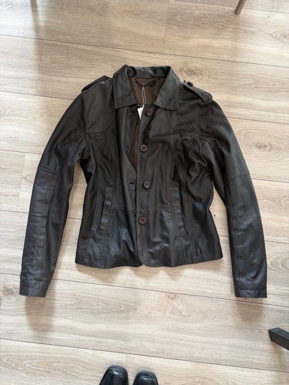 Vintage Lapo Gallery Leather Jacket #11187