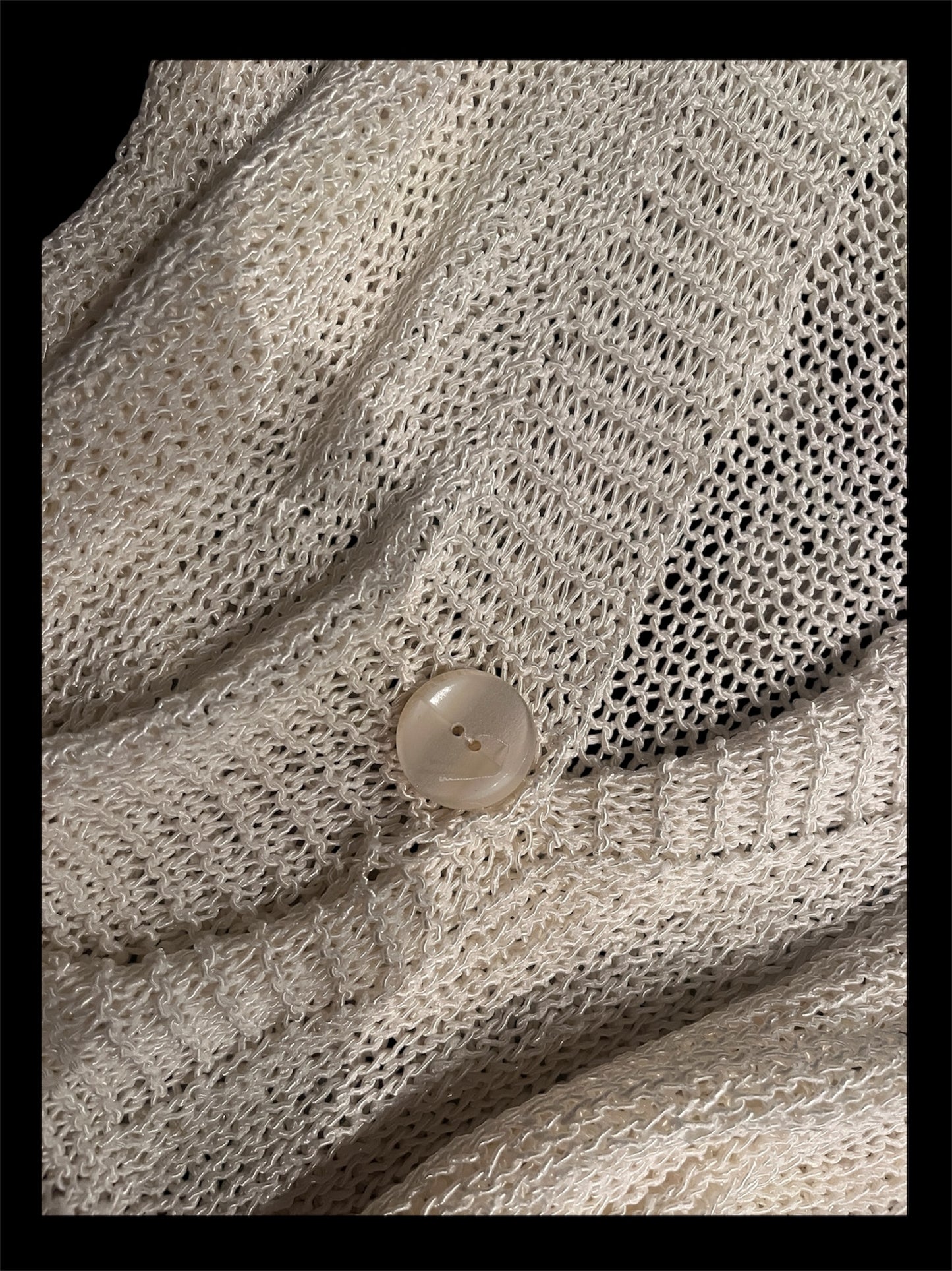 Italian Open Knit Button Cardigan #12715
