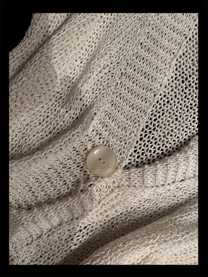 Italian Open Knit Button Cardigan #12715